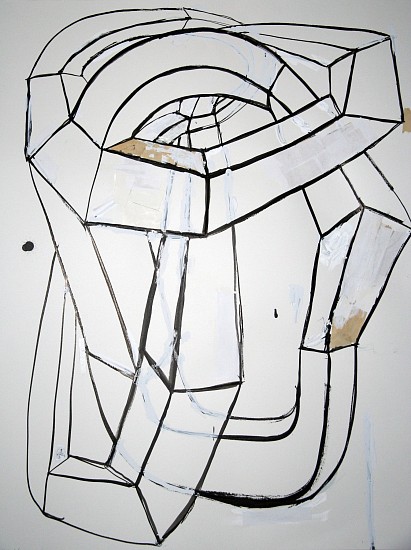 DEBORAH ZLOTSKY, KNOT DRAWING 1
mixed media and paper