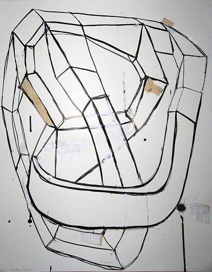 DEBORAH ZLOTSKY, KNOT DRAWING 3
mixed media and paper