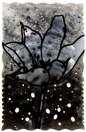 ANA MARIA HERNANDO, FLORES DE TU CANELA (YOUR CINNAMON FLOWER RESTING ON MY EAR)
acrylic and ink on paper