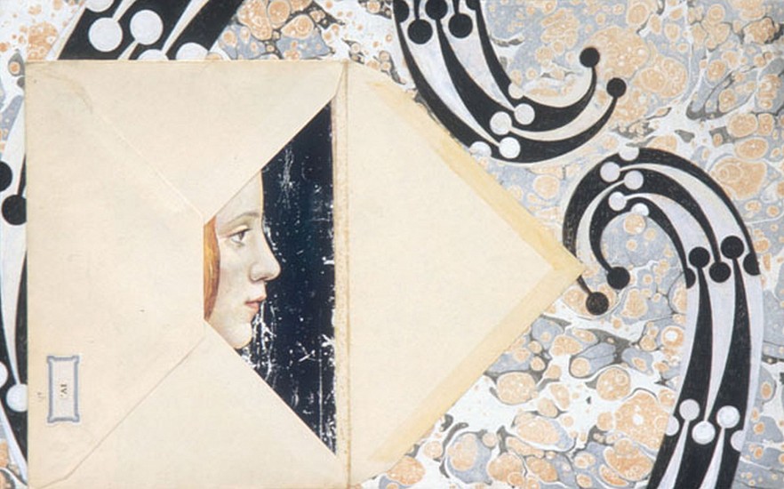 ANNE CONNELL, GOLDEN MEAN #4
collage on panel