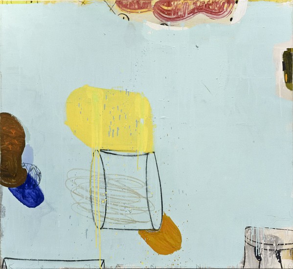 GARY KOMARIN, A WILDER BLUE
mixed media on canvas