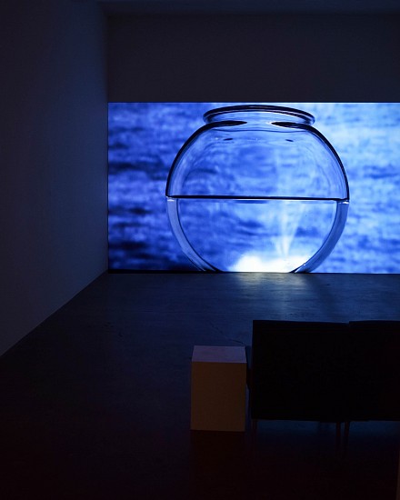 GARY EMRICH, Installation view of "Splashdown" Ed. 5  single-channel video