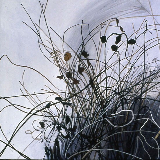 KAREN KITCHEL, DEAD GRASS 7, WINTER
oil on panel