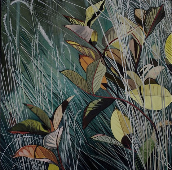 KAREN KITCHEL, DYING GRASS 1, AUTUMN
oil on panel