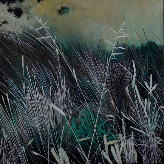 KAREN KITCHEL, DYING GRASS 3, AUTUMN
oil on panel