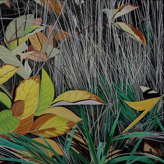 KAREN KITCHEL, DYING GRASS 4, AUTUMN
oil on panel