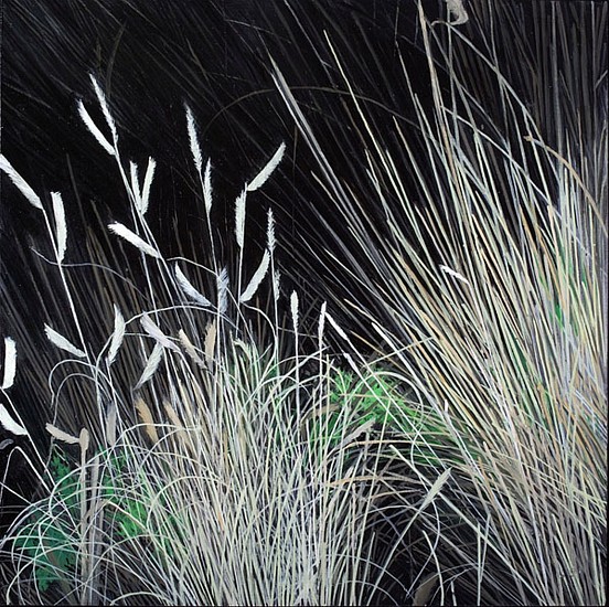 KAREN KITCHEL, DYING GRASS 7, AUTUMN
oil on panel