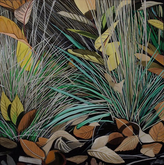 KAREN KITCHEL, DYING GRASS 9, AUTUMN
oil on panel