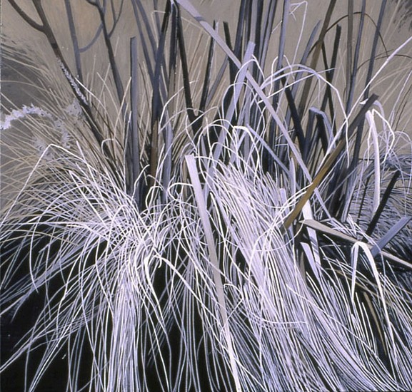 KAREN KITCHEL, DEAD GRASS 15, EARLY SPRING
oil on panel