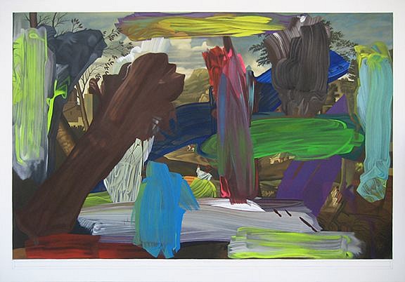 BOB KNOX, DUSK (OVER POUSSIN)
acrylic on canvas