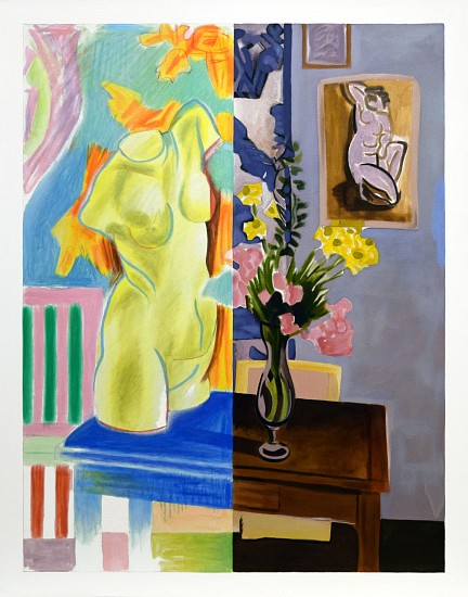 BOB KNOX, VASE AND TORSO
acrylic on canvas