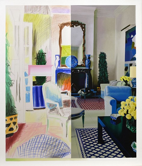 BOB KNOX, RIVIERA INTERIOR
acrylic on canvas