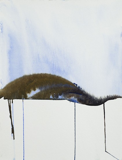 NIKKI LINDT, MELTING LANDSCAPE WITH HILL
watercolor on paper