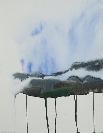 NIKKI LINDT, MELTING LANDSCAPE WITH FOG
watercolor on paper