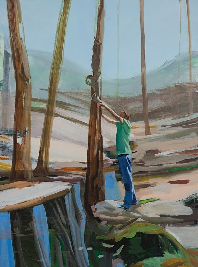 NIKKI LINDT, REACHING WOOD
acrylic on canvas