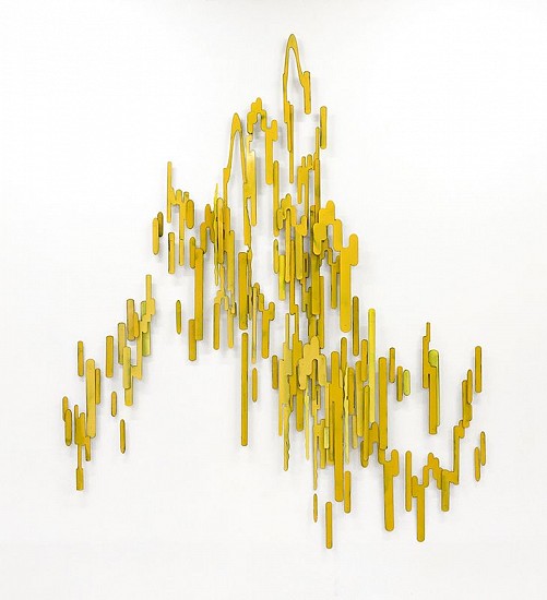 KATY STONE, YELLOW CURRENT (WINTER WILLOW) Ed. 2
oil on aluminum