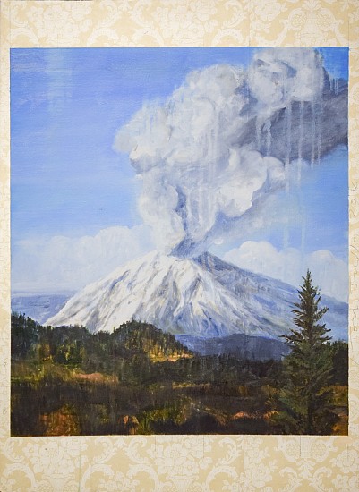 TOM JUDD, CRATER
oil on panel