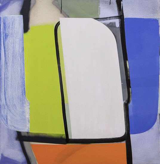 MARCELYN MCNEIL, FIT TOGETHER
oil and spray on raw canvas