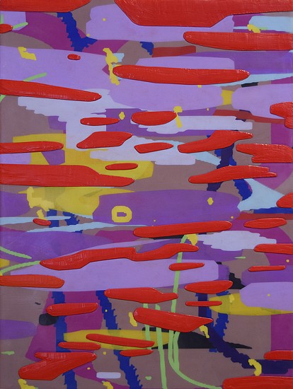 AMY ELLINGSON, VARIATION: purple (dawn) Study No. 2
oil and encaustic on panel