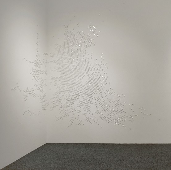 KATY STONE, LIGHT CURRENT
mirrored Duralar, sequins, lenticular film, pins