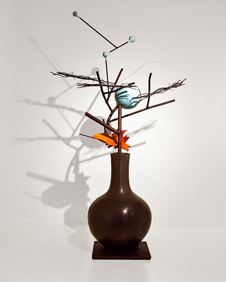 DAVID KIMBALL ANDERSON, WINTER STRAW
painted steel and bronze with wire