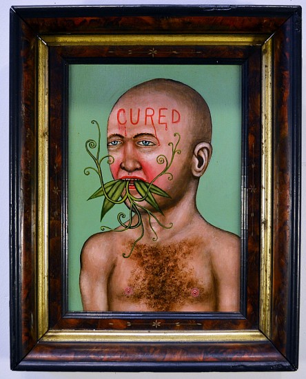 FRED STONEHOUSE, CURED
acrylic on panel with antique frame