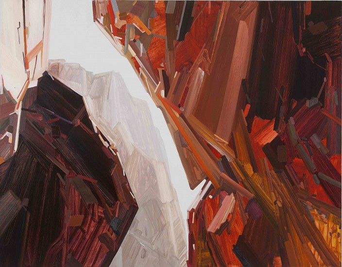 CLAIRE SHERMAN, CREVICE II
oil on canvas