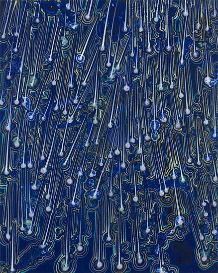 BARBARA TAKENAGA, SMALL BLUE DOWN
acrylic on wood panel