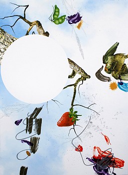 Benny Droscher. The sudden illumination; (midday). 67 x 50 cm. Original lithograph printed from11 stones. 150ex. numbered and signed by the artist. (web)