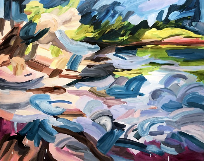 DIANE CARR, LAKE
oil on canvas
