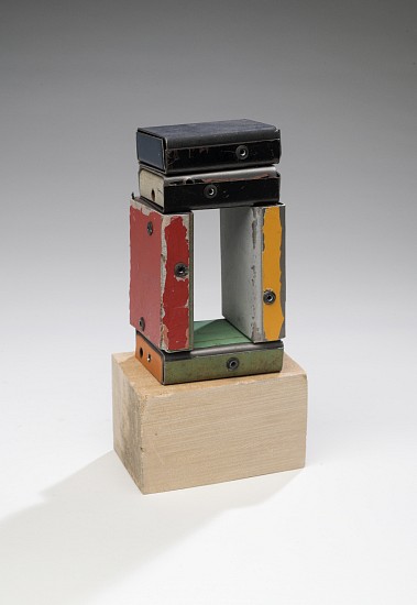 TED LARSEN, STAND UP, BUDDHA (P)
salvage steel, rivets wood