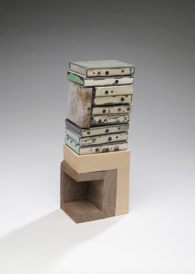 TED LARSEN, STAND UP, BUDDHA (E)
salvage steel, rivets wood