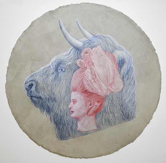 KAHN + SELESNICK, MINOTAUR AUGURY
pastel and conte crayon on paper