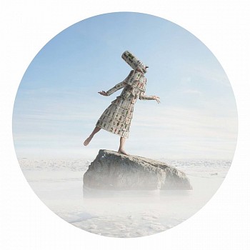 pulcinella on a rock