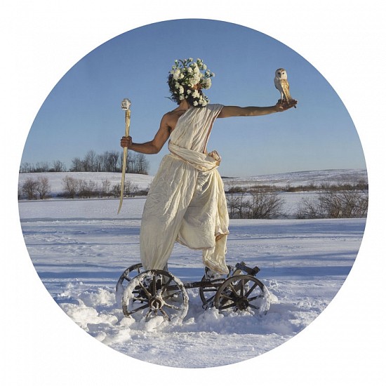 KAHN + SELESNICK, THE GOD CART Ed. 5
pigment print face-mounted on round acrylic sheet