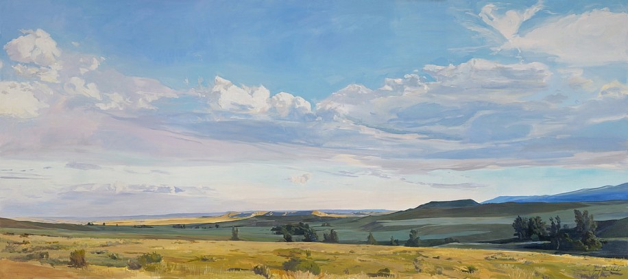 JENNY WUERKER, WESTERN SKIES <br />
<br />
oil on canvas