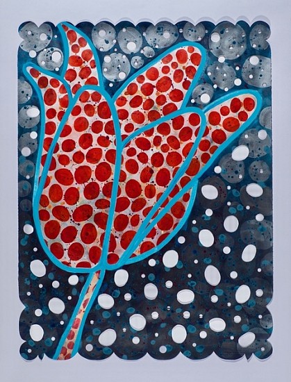 ANA MARIA HERNANDO, Pidiendo mi deseo (Asking for my wish)
acrylic inks on paper with cut-outs