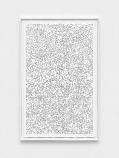 AMY ELLINGSON, SCHEMATIC: FOURFOLD, FLANKING POSITION III
graphite on Rising Stonehenge paper