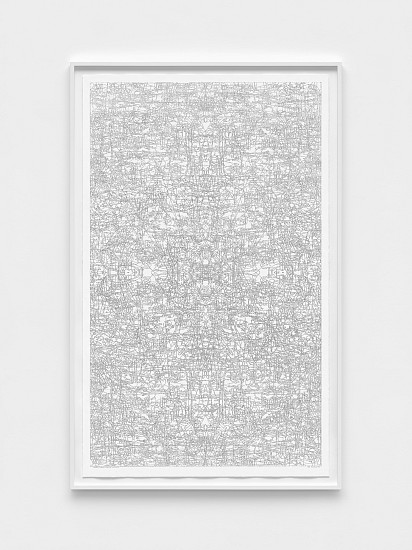 AMY ELLINGSON, SCHEMATIC: FOURFOLD, FLANKING POSITION IV
graphite on Rising Stonehenge paper