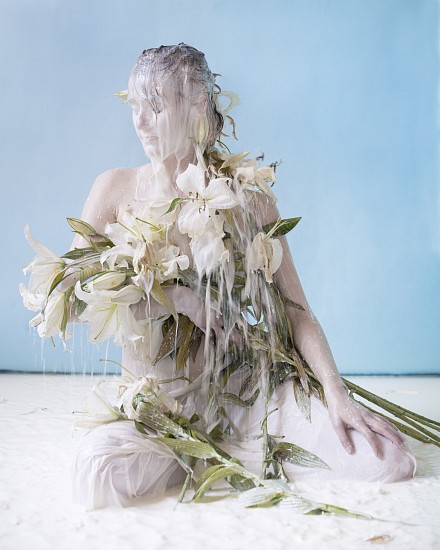 KRISTEN HATGI SINK, MEREDETH, LILIES, MILK
pigment print