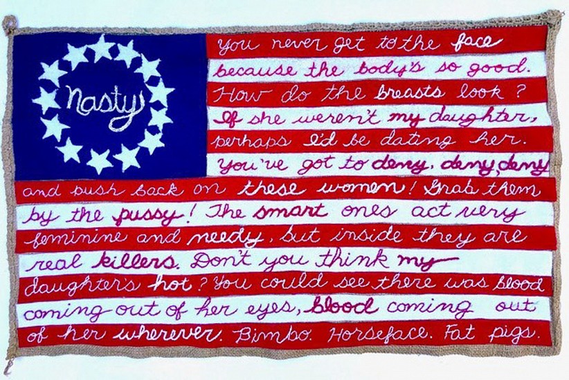 KAREN KITCHEL, NASTY FLAG
mixed media