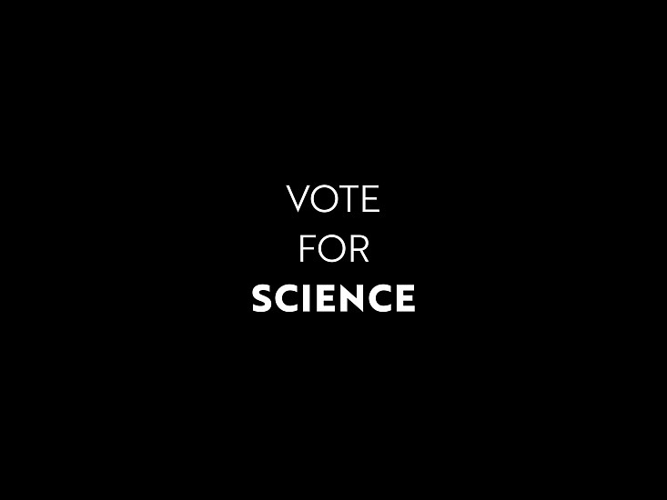 RGC, VOTE FOR SCIENCE
inkjet print