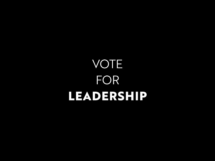 RGC, VOTE FOR LEADERSHIP
inkjet print