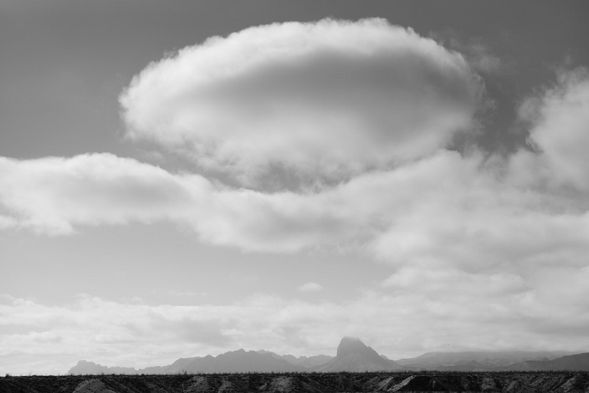 MICHAEL BERMAN, CLOUD, ELEPHANT TUSK, BIG BEND, TEXAS  1/12
pigment print on Kozo paper