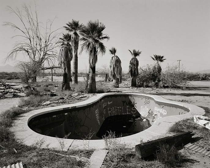 MICHAEL BERMAN, POOL AND PALMS,  GILA BEND ARIIZONA 1/5
pigment print