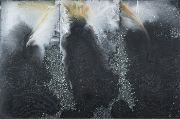 black triptych blaze 2016 72x108