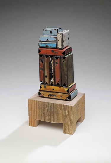 TED LARSEN, STAND UP, BUDDHA (K)
salvage steel, rivets wood