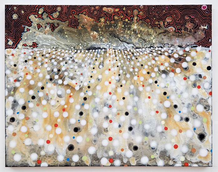 BARBARA TAKENAGA, RED SKY
acrylic on wood panel