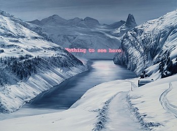 nothing to see here oil on canvas. 200 x 270 cm. 2021