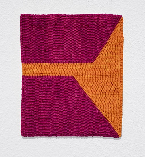 ALTOON SULTAN, PINK/ORANGE GROUND
hand-dyed wool on linen